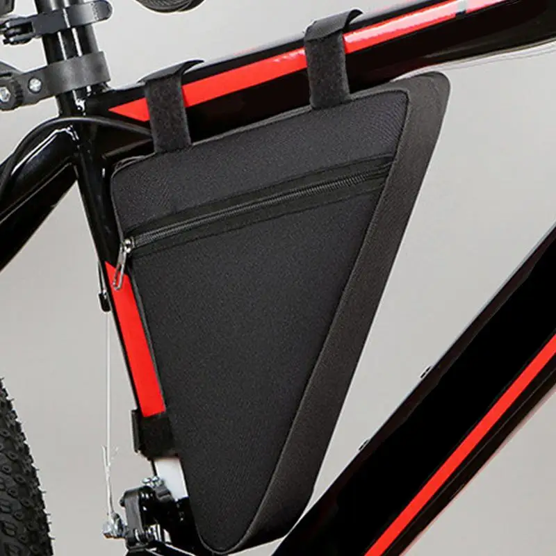 Bolsa triangular para bicicleta, accesorios para ciclismo, marco de tubo frontal, manillar, bolsas impermeables para ciclismo, bolsa triangular, soporte para marco, bolsa de herramientas