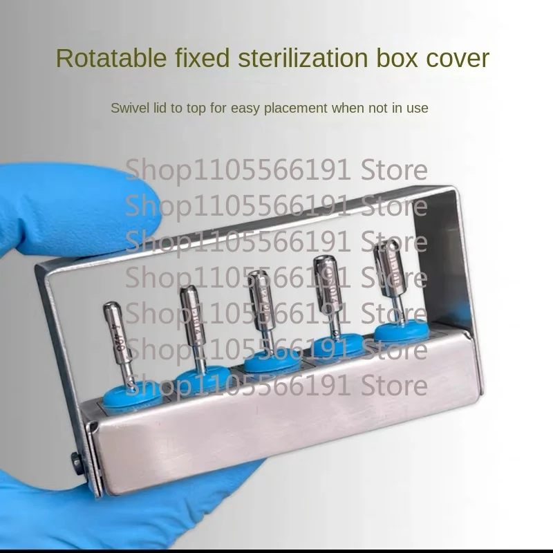 09816 Trephine Drill Bit Kit Tissue Punch Tool Set Low Speed Rotary Handpiece Accessories with Storage Case