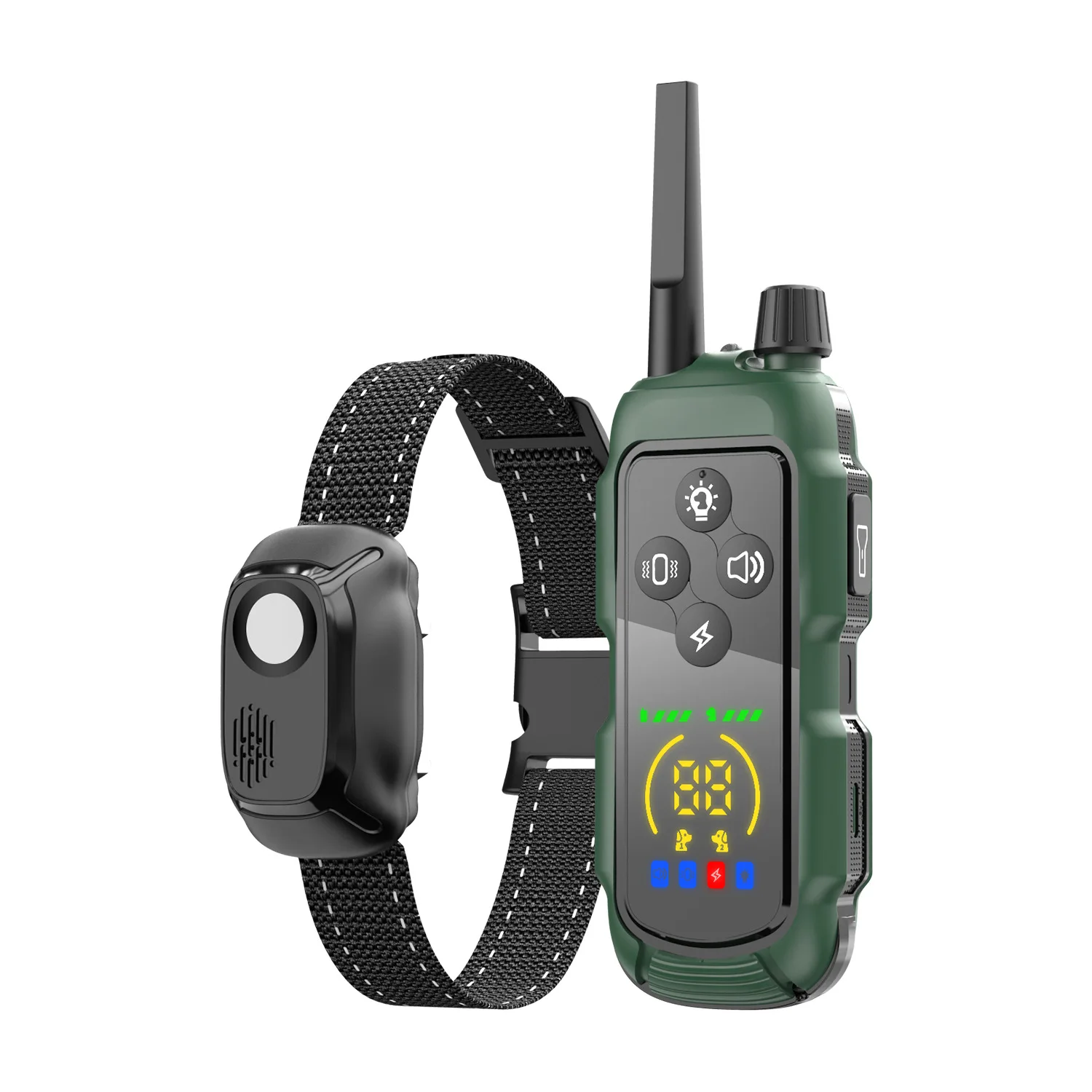 

Умный ошейник для дрессировки собак с дистанционным управлением, водонепроницаемый, многофункциональный, с функцией антилай и электрошоком