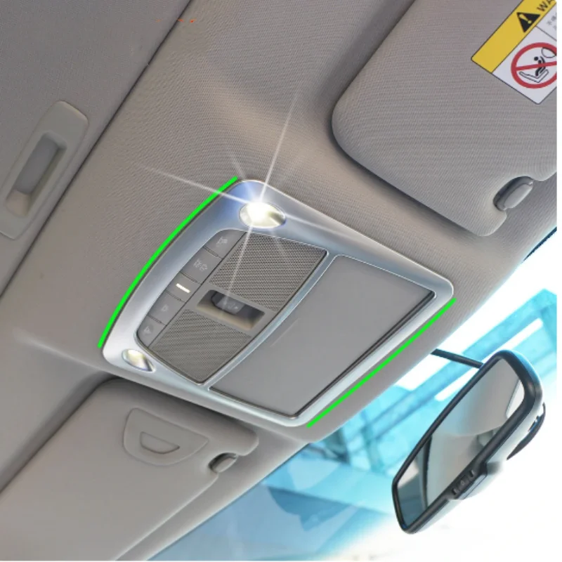 

High quality Car styling cover stick head read front reading light lamp trim hood For Nissan Terra 2018 -2022