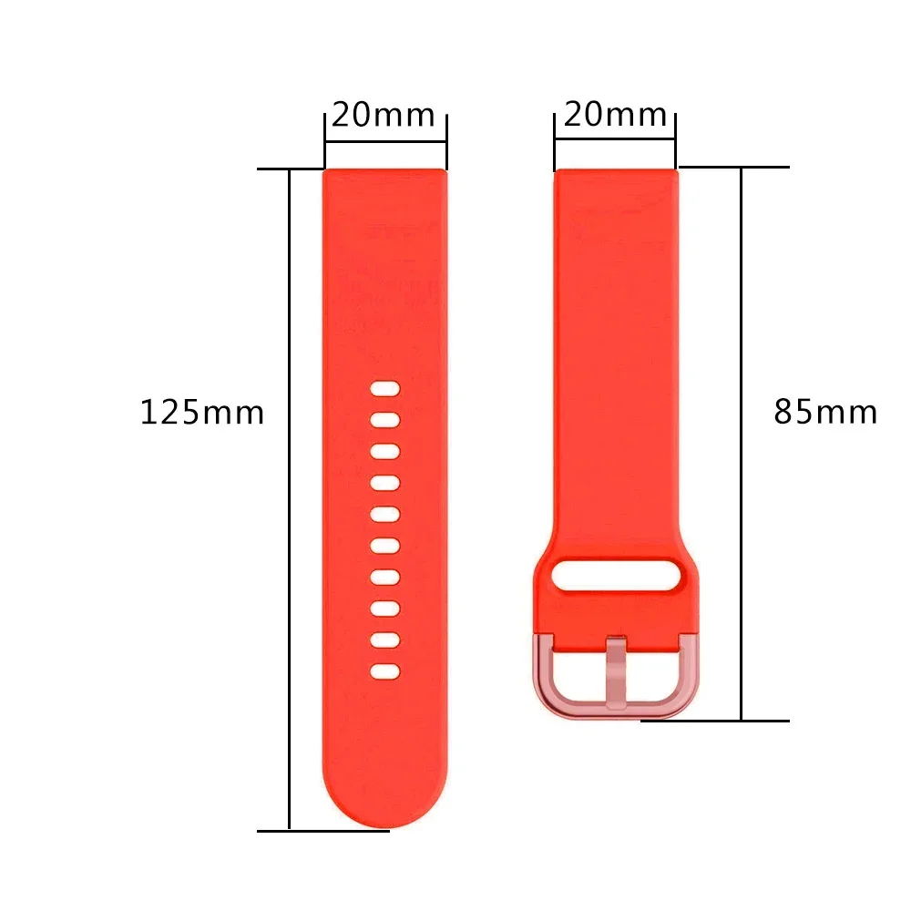 Watch Strap For Haylou watch R8 S8 / Watch 2 Pro (LS02 Pro)/RT3 RS3 GST/RS4 Plus/LS02 Silicone Wristband 20mm 22mm Band Bracelet