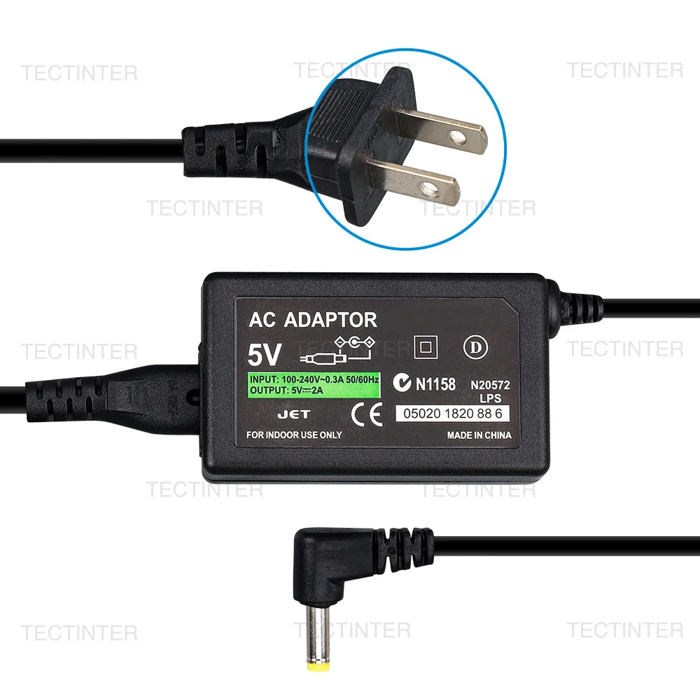 EU-US-Stecker AC-Adapter Wandladegerät für PSP, Netzteil-Kabel Kompatibel mit Sony PlayStation PSP 1000 2000 3000 Serie – Detail 4