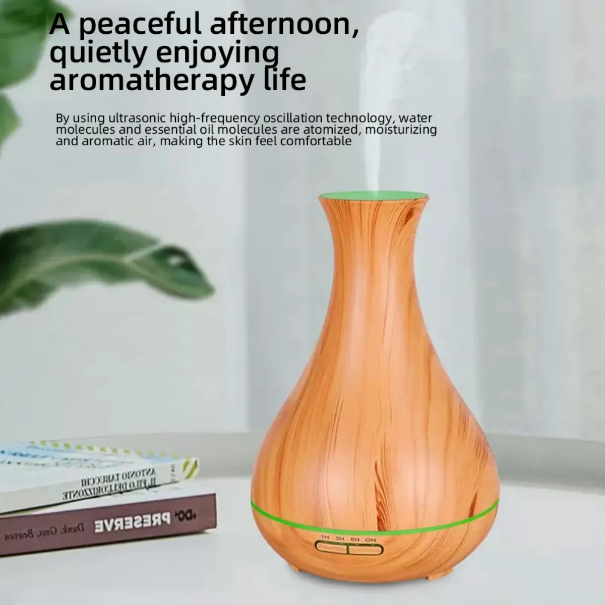 USB Humidifier with Auto Shut Off & 7 Color LED  Compact Air Moisturizer for Office & Home