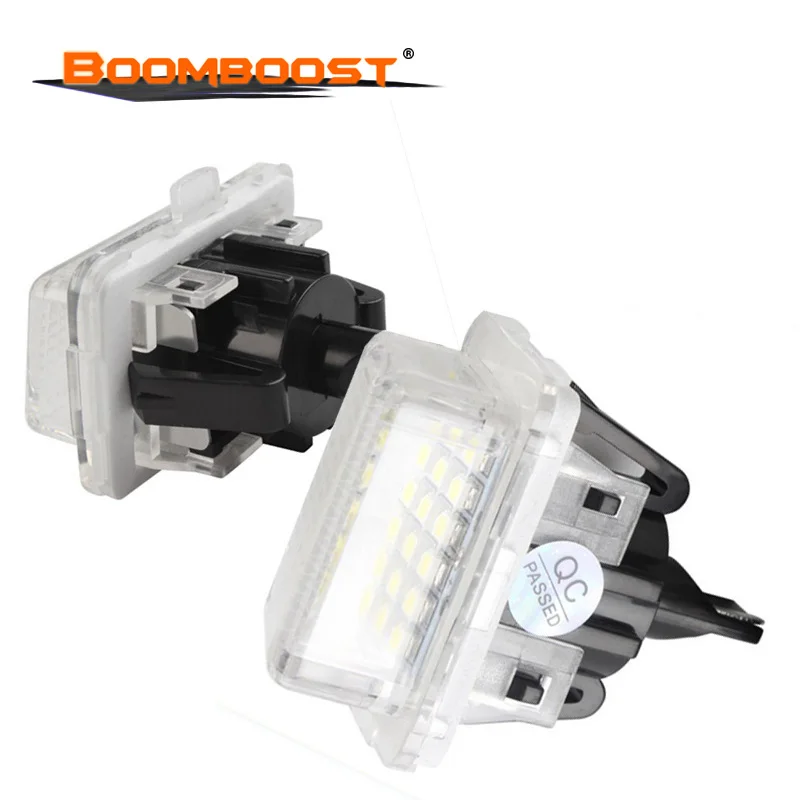 1. Energy Saving Car Number Plate Light 2Pcs 18SMD LED 6000‑6500K White For Mercedes W204 W204 5D W212 W216 W221