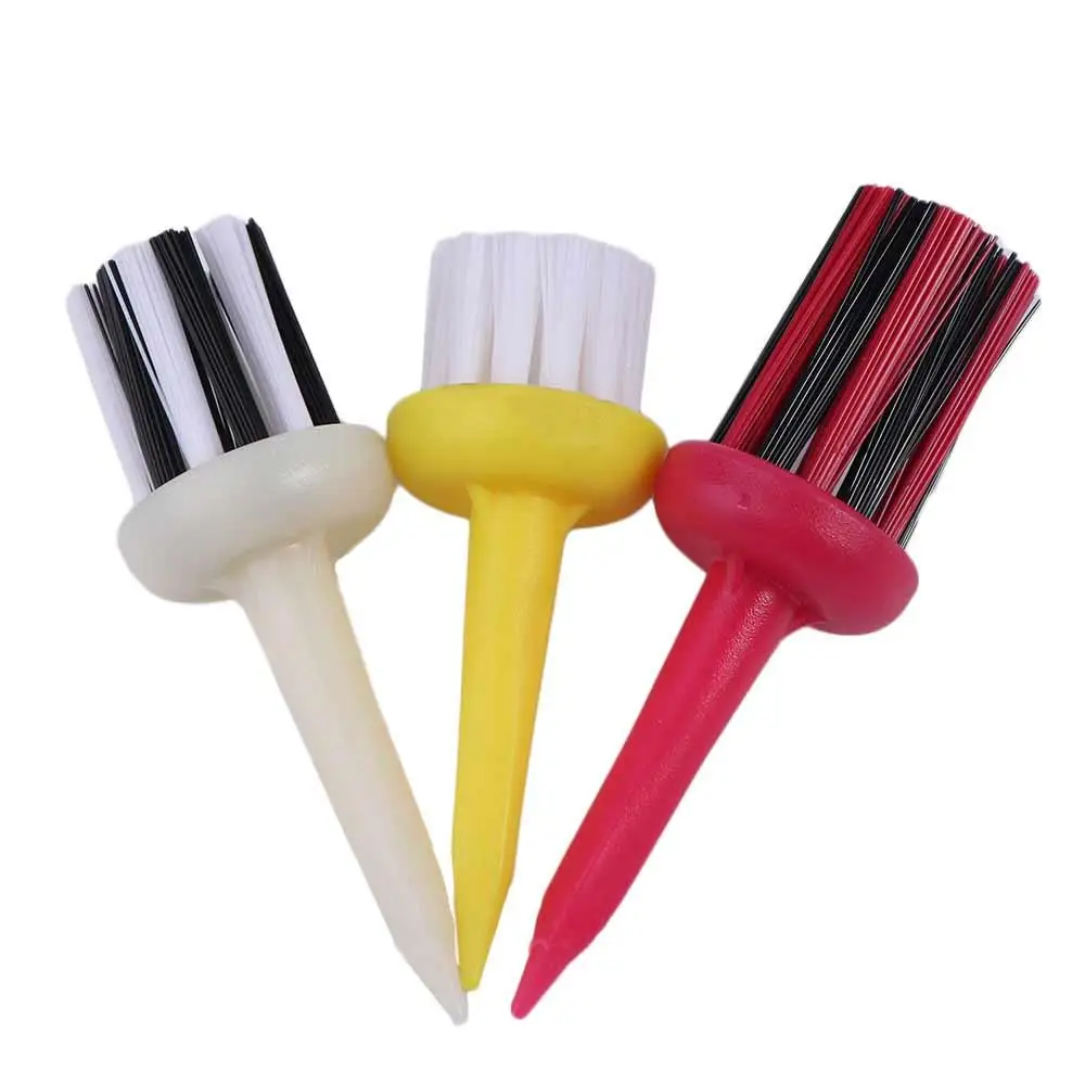 WIth Clip Groove Support Tees Nylon Brush Washer Brush Golf Club Cleaner Golf Cleaning Tool Cleaning Kit Golf Tees Brush