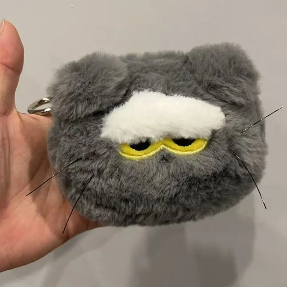 Kpop Idol g-dragon ZOA porte-monnaie en peluche porte-monnaie dessin animé mignon chat gris portefeuille