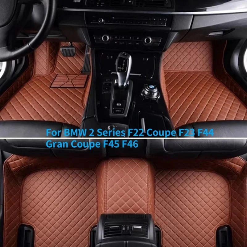 

Пользовательские коврики для BMW 2 серии F22 Coupe F23 F44 Gran Coupe F45 F46 Коврики с полным покрытием Роскошные напольные вкладыши Автозапчасти