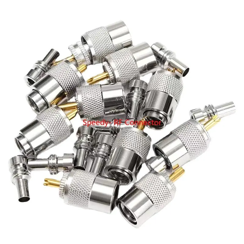 Conector de plugue macho UHF, SL16, PL259, PL-259, solda para RG58, RG142, LMR195, RG400 cabo, adaptador coaxial RF, entrega rápida