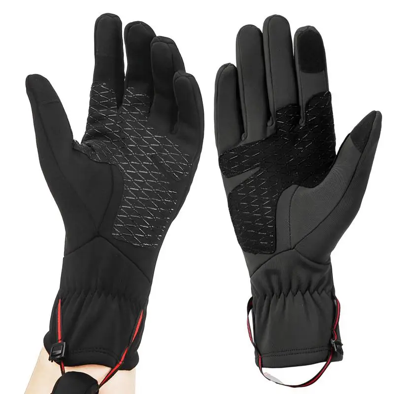 Heated Gloves For Men Anti Slip Electric USB Heating Gloves Waterproof Windproof Winter Supplies Multifunctional Screen