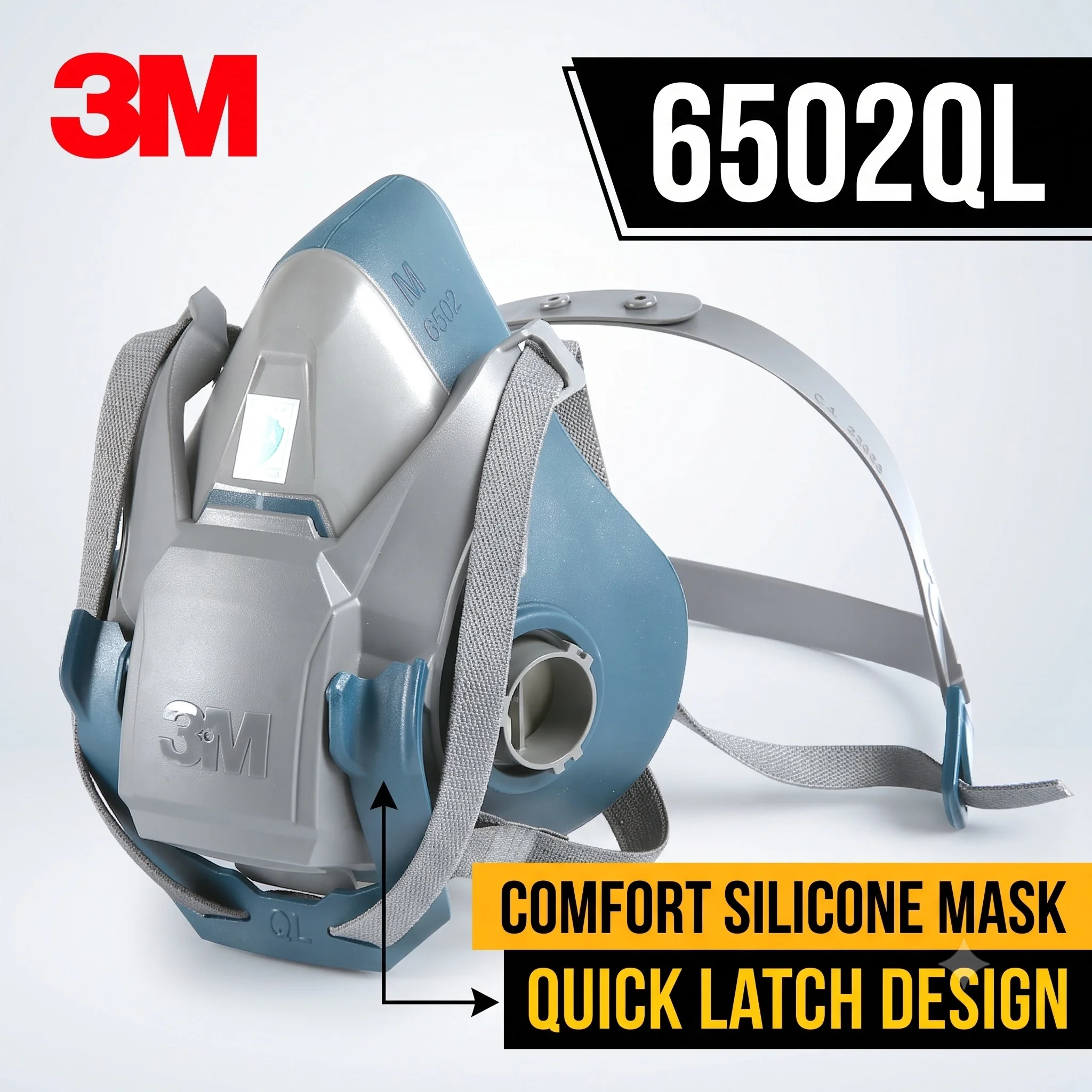 3m-6502ql-masque-a-gaz-demi-visage-a-respiratoire-produit-epi-peinture-carrosserie-anti-odeur-forte-de-protection-travail-meulage-travaux-3m-6000-gas-mask-Распиратор