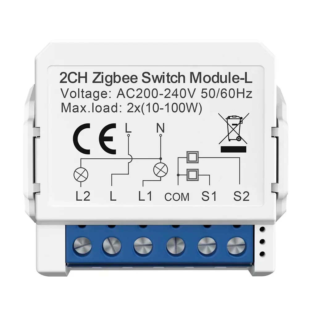 Switch Module Light  No Neutral Wire Mini Circuit Breake Light APP Compatible With For Google Home