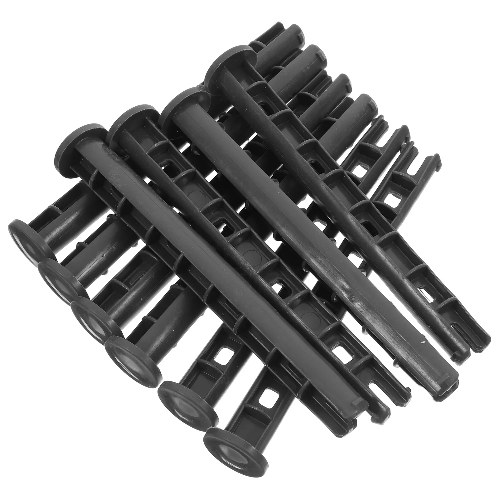 

10 Pcs Trash Can Accessories Garbage Lock Universal Black Hdpe Plastic Outdoor Bin Parts