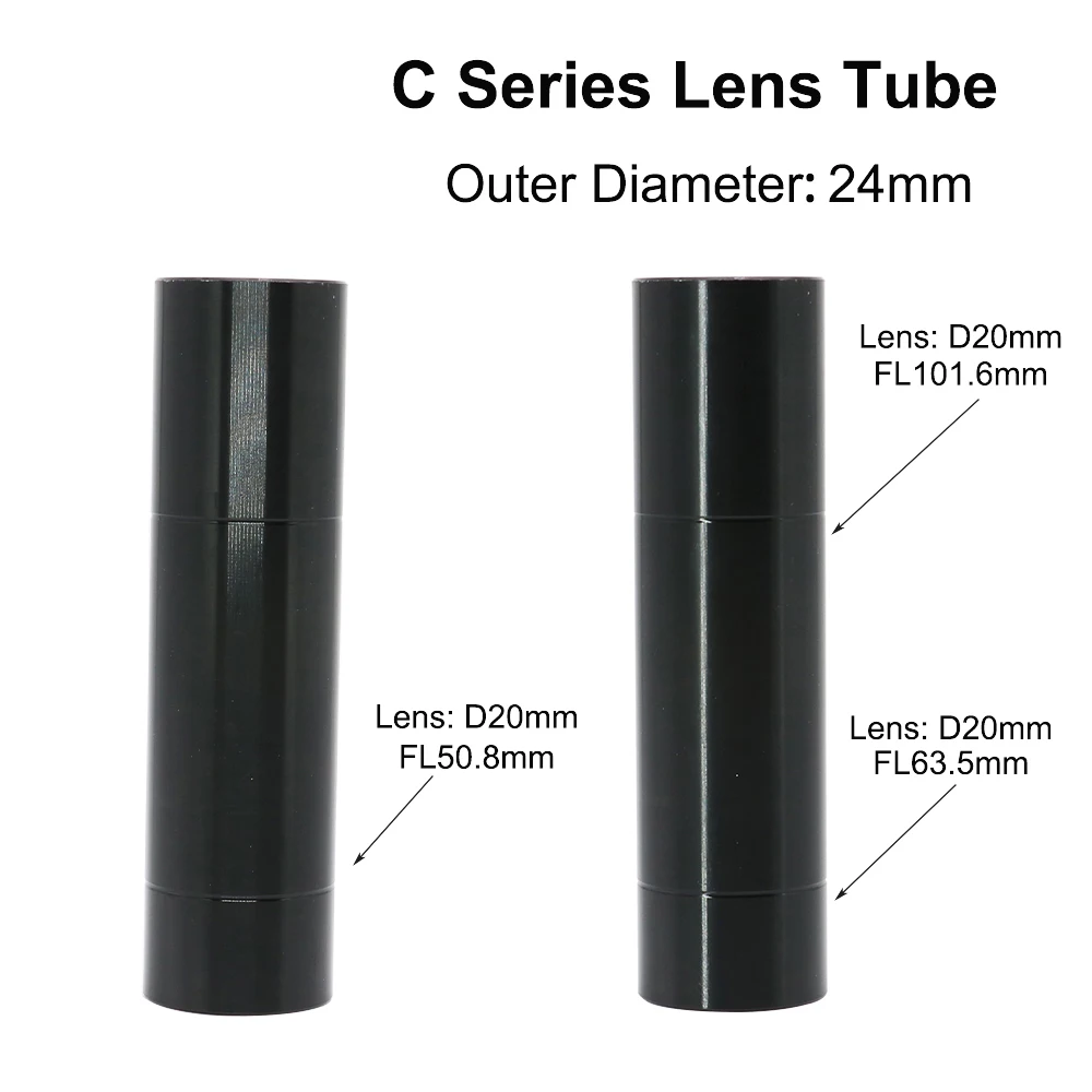 HAOJIAYI E Series CO2 O.D.25mm obiektyw Tube dla D20 F50.8/63.5/101.6mm obiektyw CO2 maszyna do grawerowania i cięcia laserowego