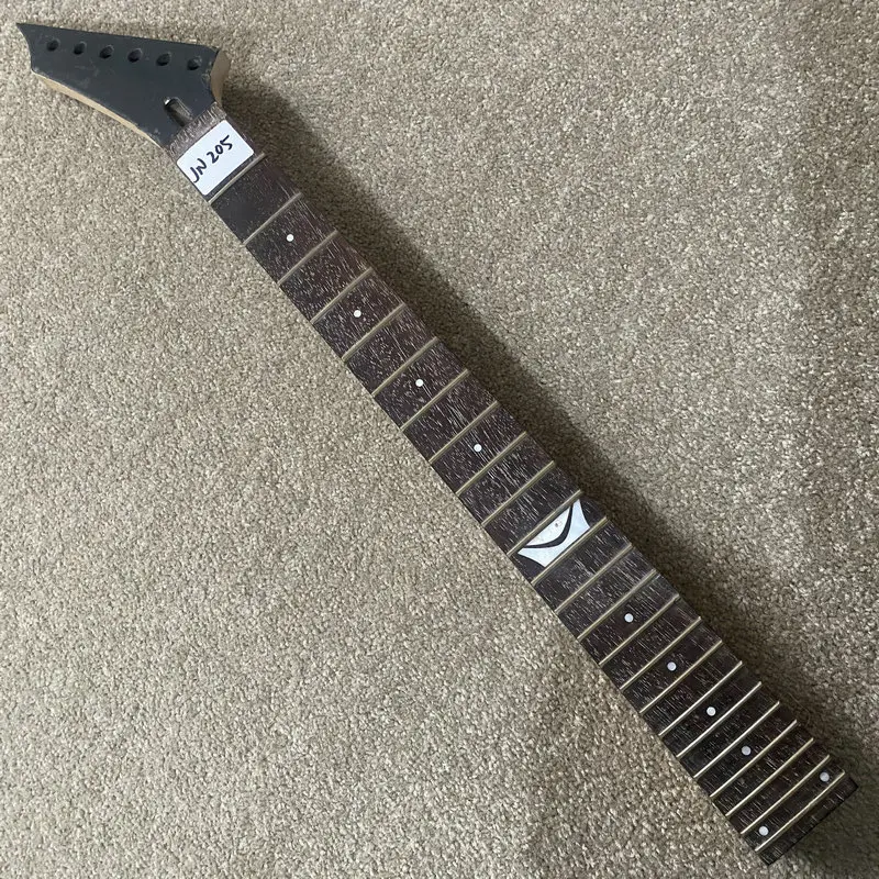 JN205 Reversed Headstock 24 Frets Floyd Rose Neck Right Hand Maple+Rosewood Unfinished Version for Replace Sales Price