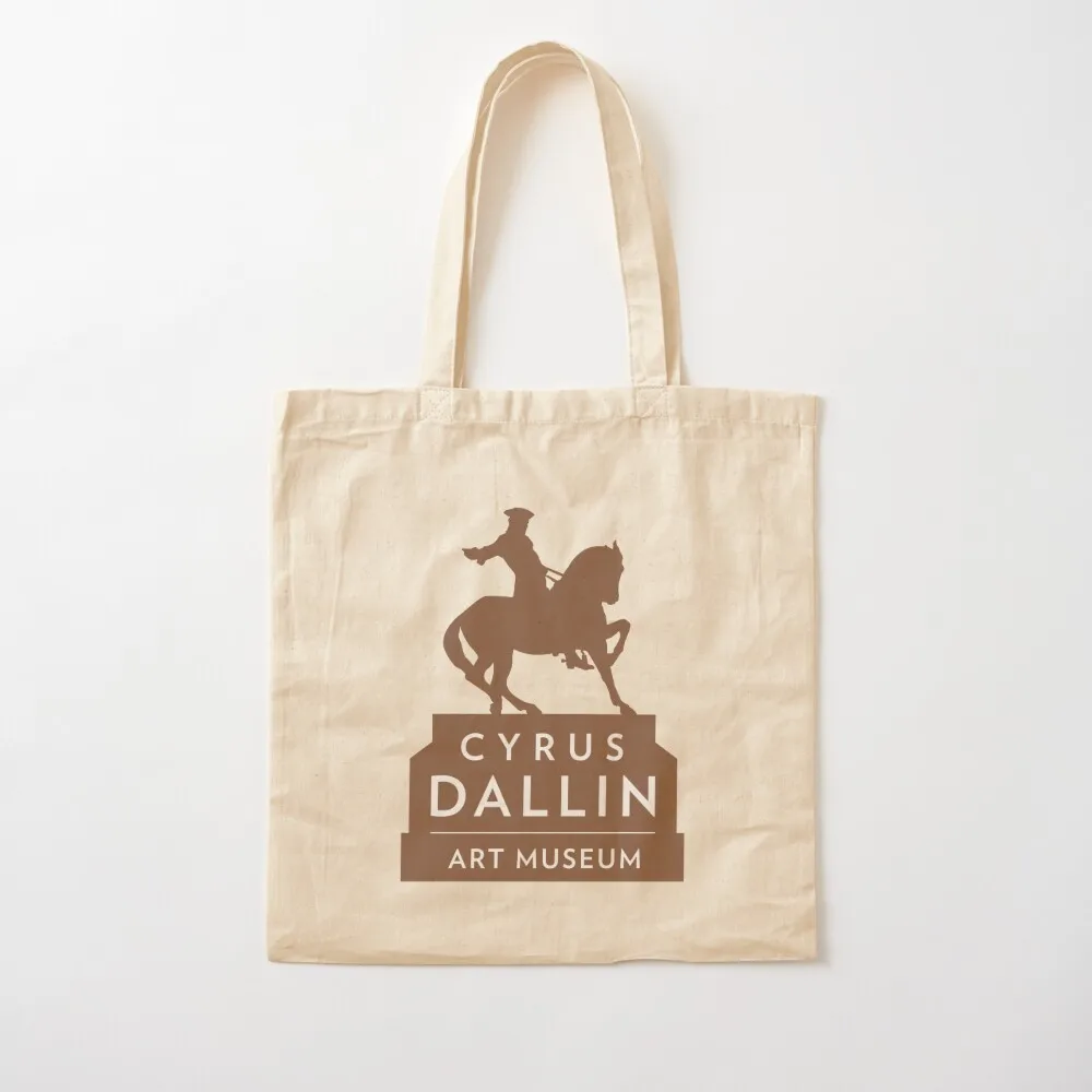 

Cyrus Dallin Art Museum Logo Tote Bag reusable shopping bags custom bags Women's tote bag Canvas Tote Bag