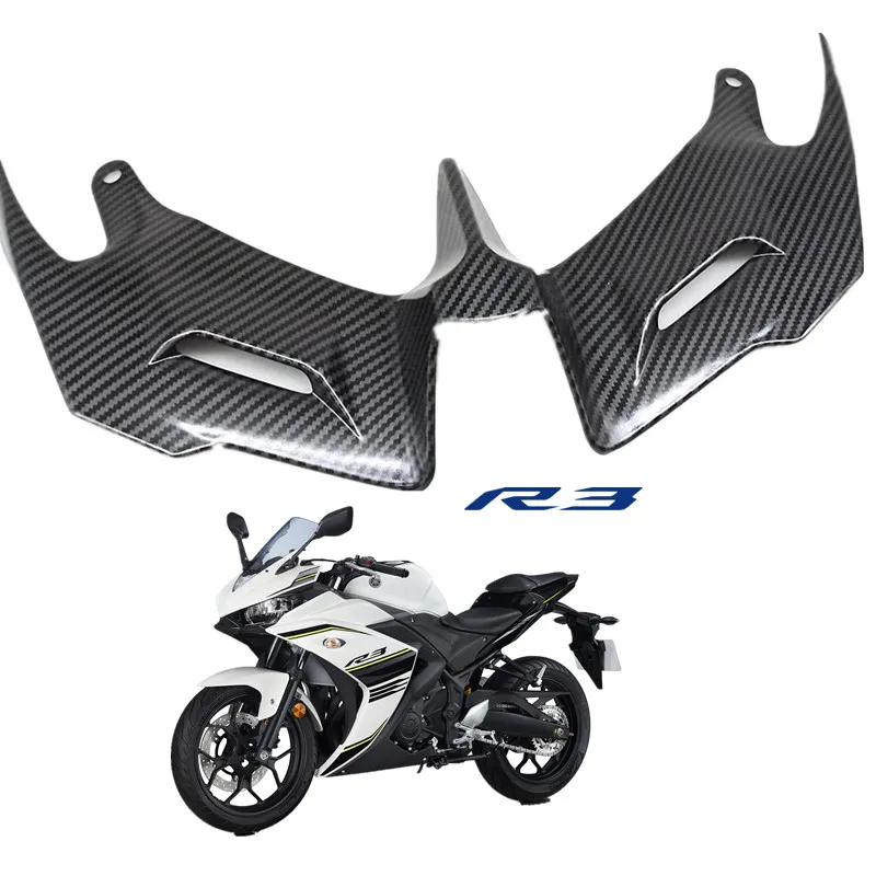 For YZF-R3 R25 YZFR3 2014-2018Winglets Front Fairing Pneumatic Wing Tip Wing ABS Plastic Cover Protective Motorcycle Acsessories