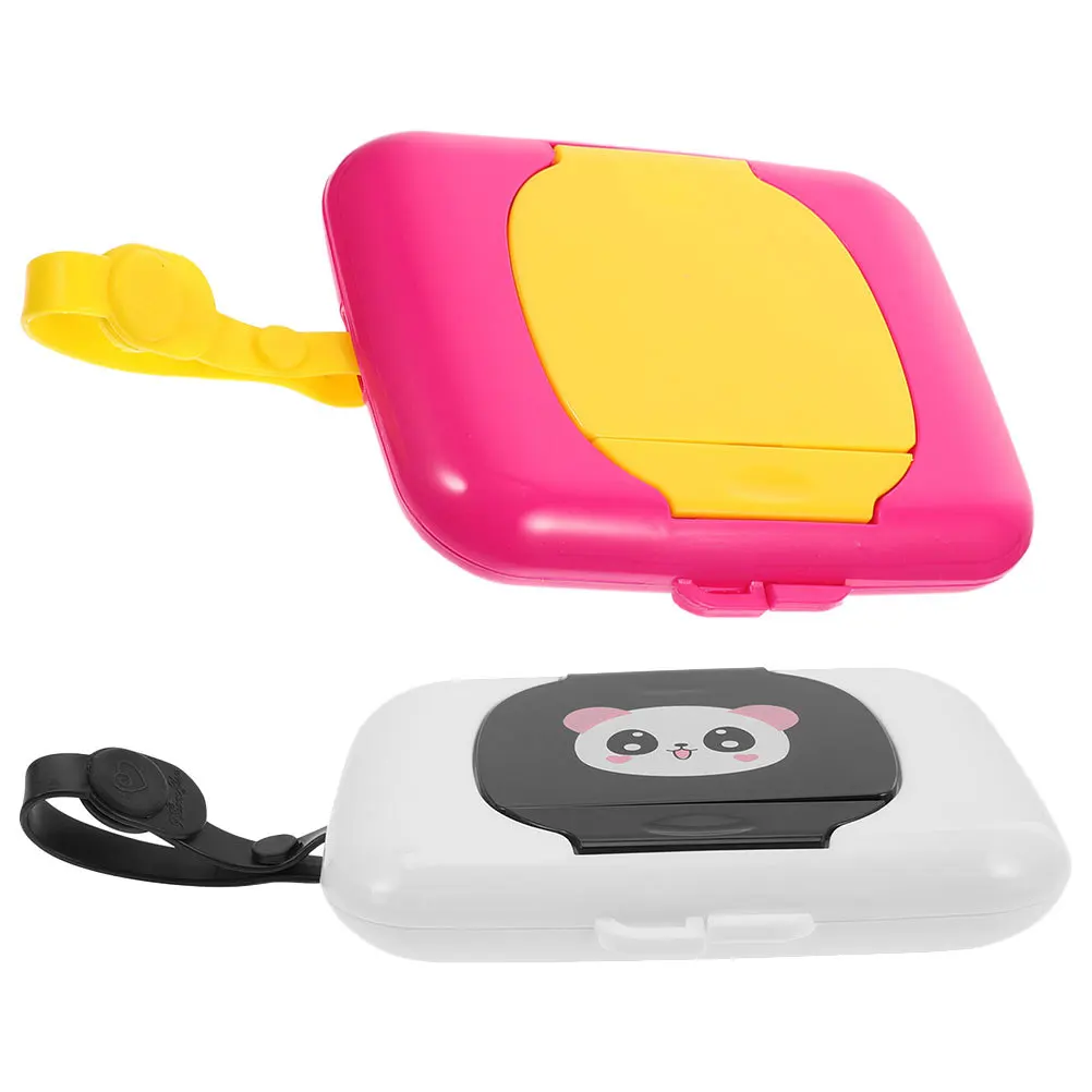 2 Stuks Babydoekjes Doos Draagbare Duurzame Compacte Opbergdoos Veeg Houder Hervulbare Outdoor Reizen Tissue Dispenser Lichtgewicht