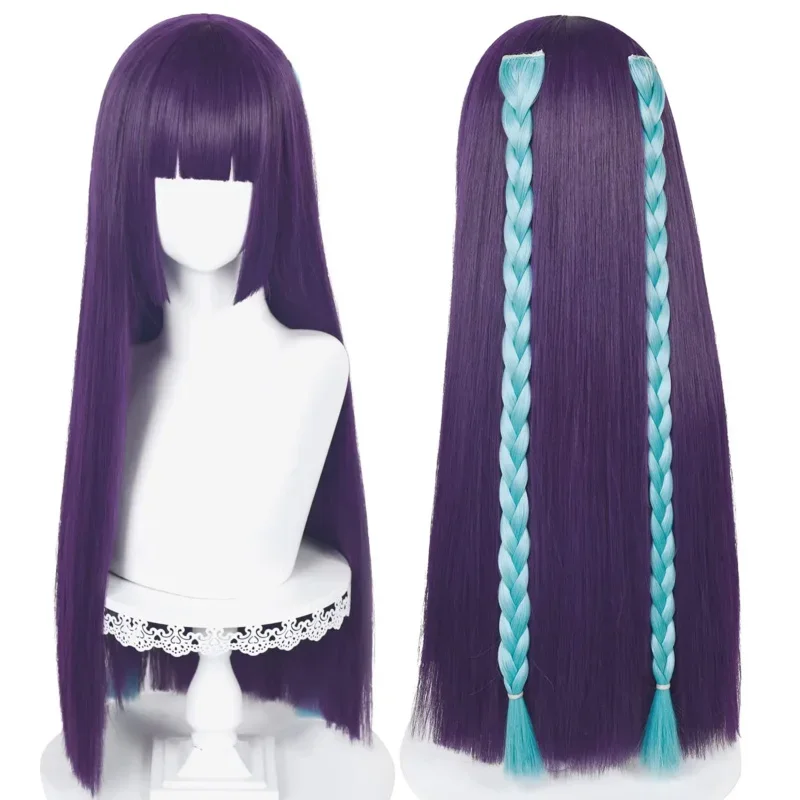 Cos Genshin Impact Yunjin Cosplay Wig Purple Long Hair Heat-Resistant Fiber Hair Xuanman Roleplay Costume Accessories