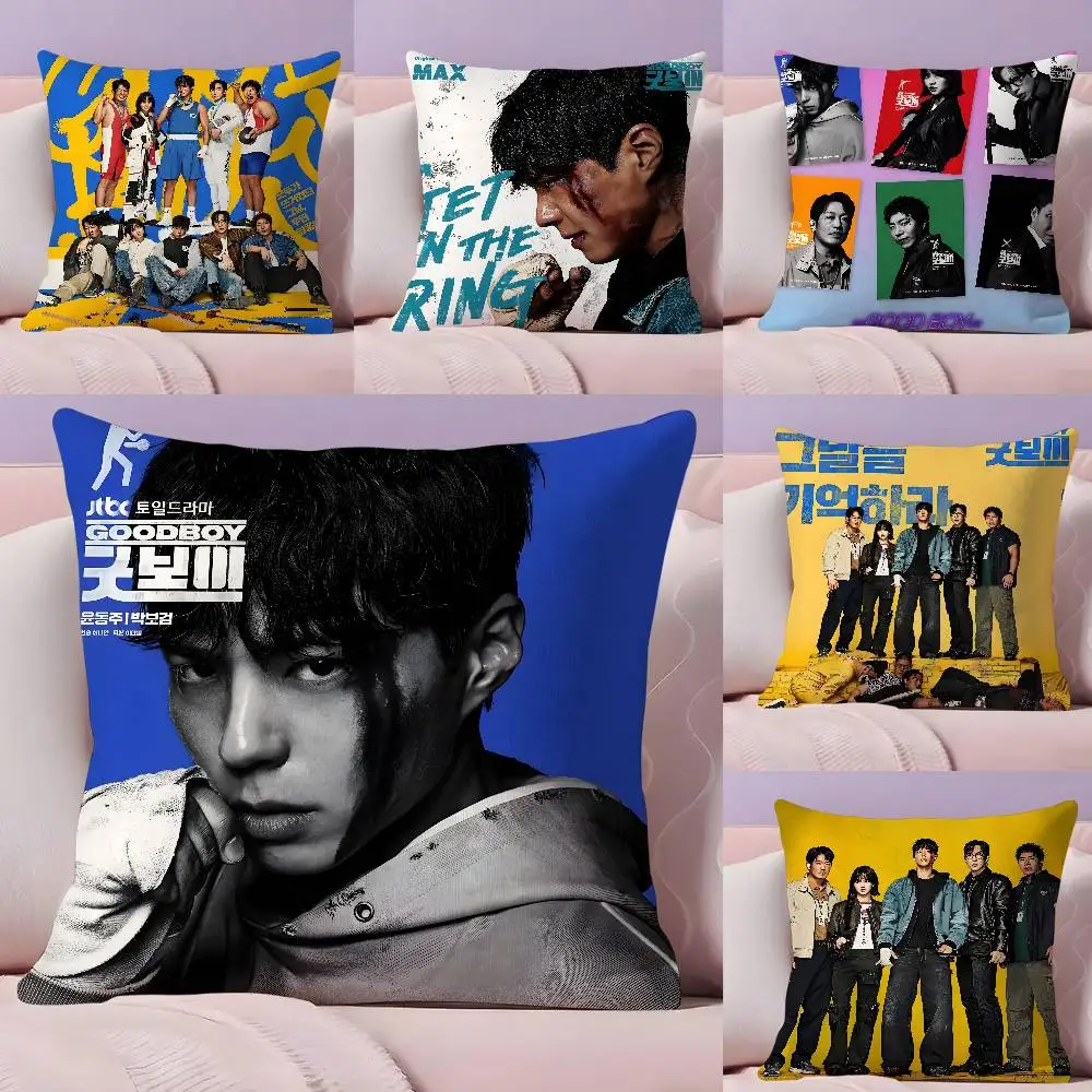 غطاء وسادة Hot Kdrama G-Good Boy فائق النعومة وصديق للبشرة من القماش السحابي مثل الراحة وسحاب مخفي #1