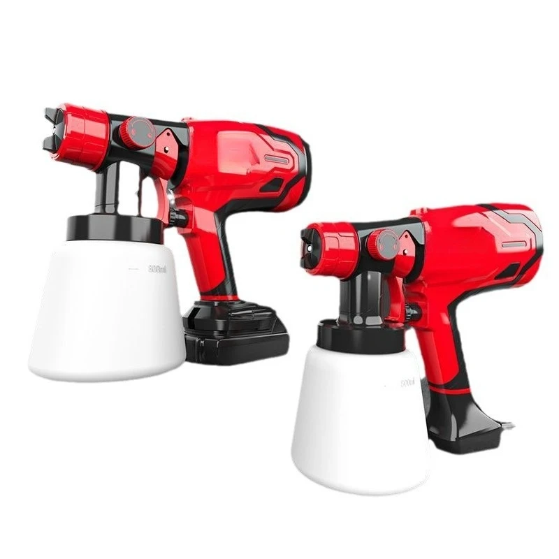 

Electric spray paint gun, latex paint, lithium battery, household fully automatic high atomization spray paint gun