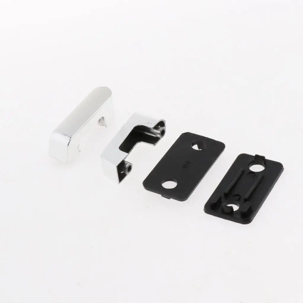 Luggage Strap Handle Grip Replacement Metal Holder for Suitcases Support Folding Design with Screw Set
