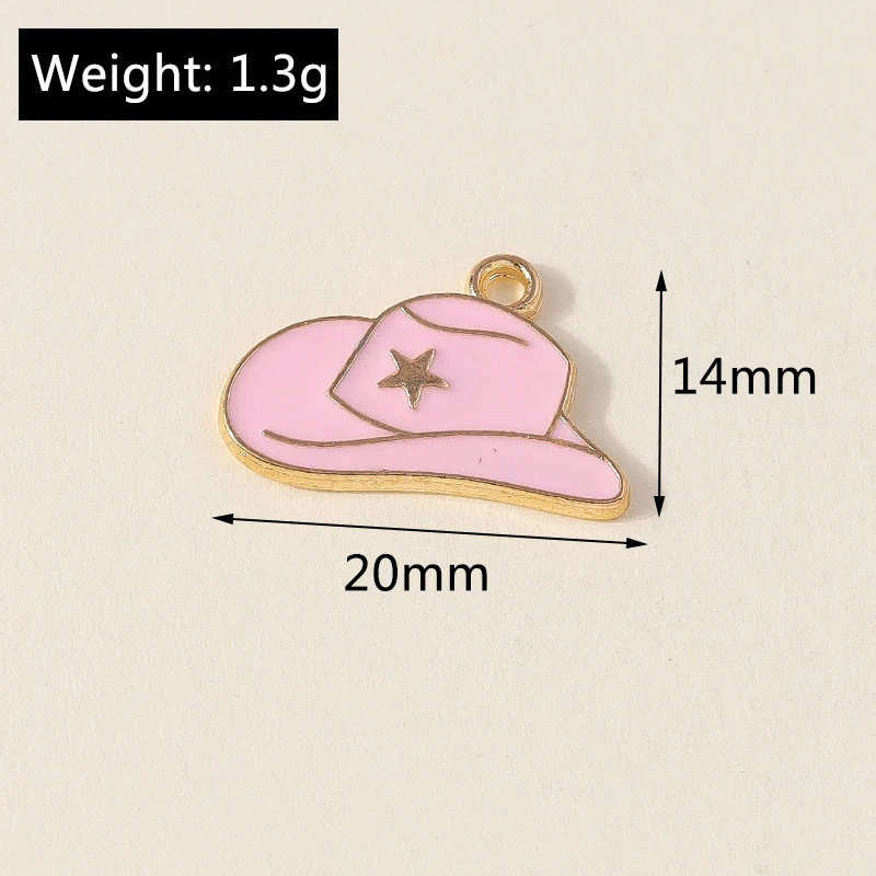 10 Stück niedliche Emaille-Sport-Fußballschuh-Hut-Anhänger zum Basteln von Ohrringen, Halsketten, DIY-Handarbeiten, Schmuckzubehör – Detail 6