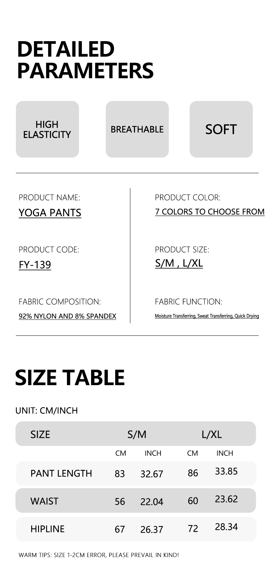 Einfarbige Leggings für Damen, Fitnessstudio, Laufen, Yoga-Hose, lange Hose, hohe Taille, Bauchstraffung, Stretch-Jogginghose, sieben Farben – Detail 3