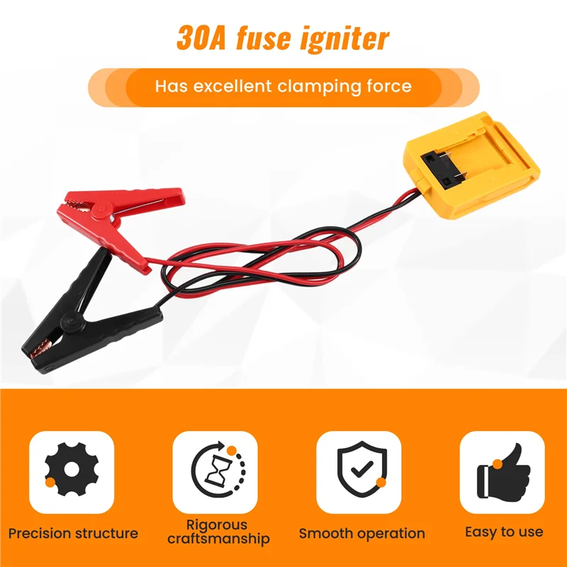 ABZY-Car Emergency Power DIY Adapter Automotive Igniter Jump Starter For  18V 20V Battery