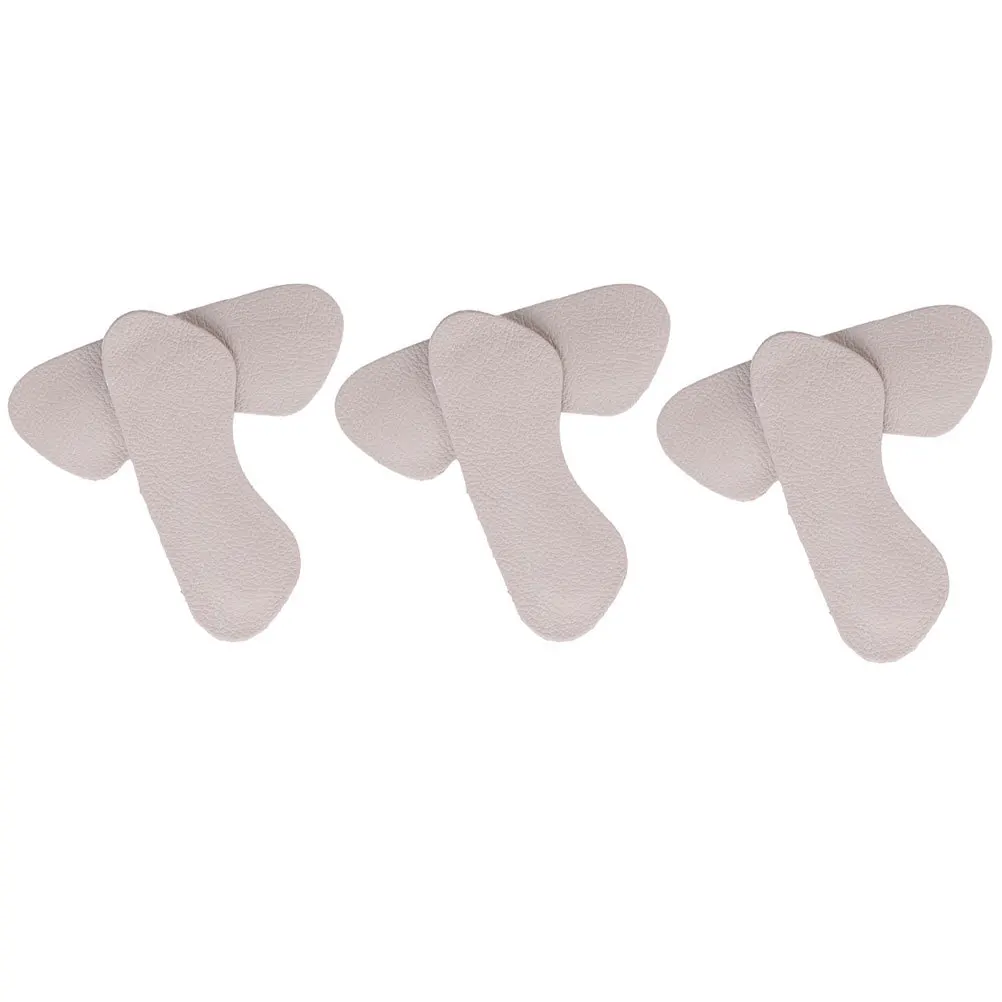 3 uds empuñaduras protectores de talón traseros autoadhesivos para tacones altos forro de plantilla acolchado apto para todos los zapatos protectores de talón trasero Beige