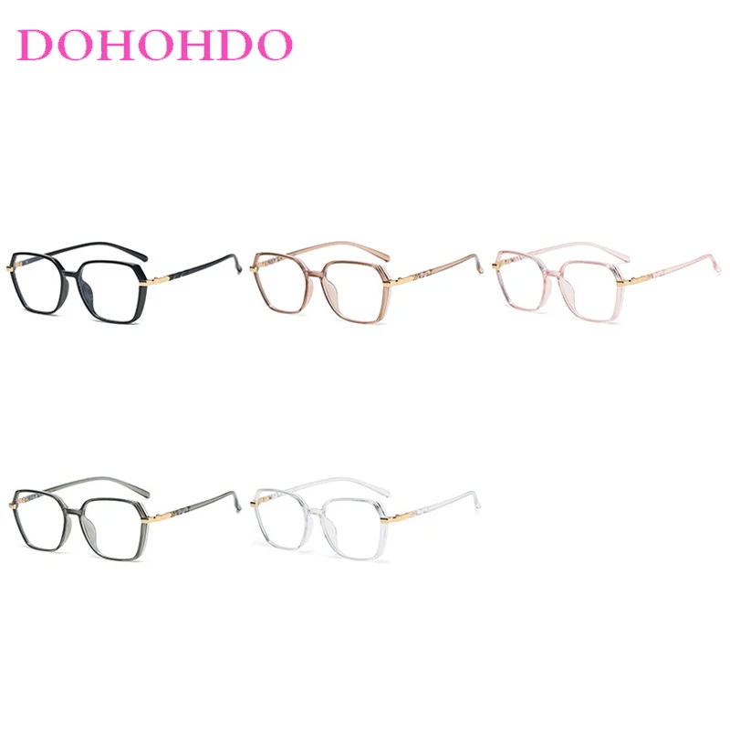 Trendy Luxury Brand Designer Polygonal Big Frame Blue Light Blocking Glasses Women Men Computer Optical Eyeglasses Unisex Lentes
