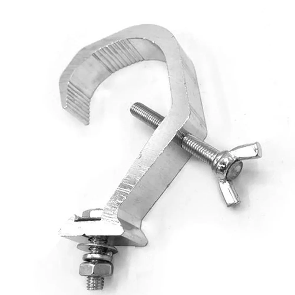 

4pcs Silver Light Clamps Aluminum Heavy Duty Hooks for Truss Lamp Accessories LED Moving Spotlight Mount Accessories