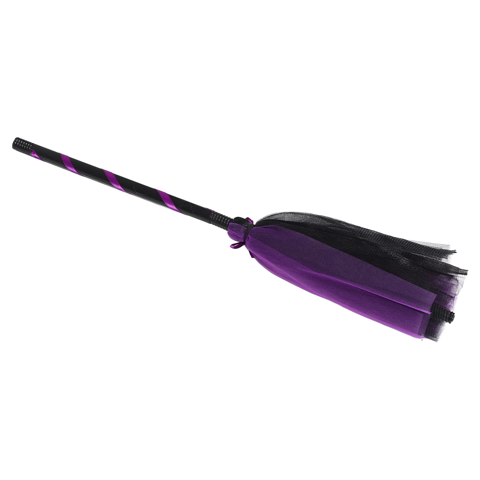 

Witch Broom Detachable Kids Broomstick Purple Straw Decor Halloween Party Props Small H made Childrens Broomstick Costume