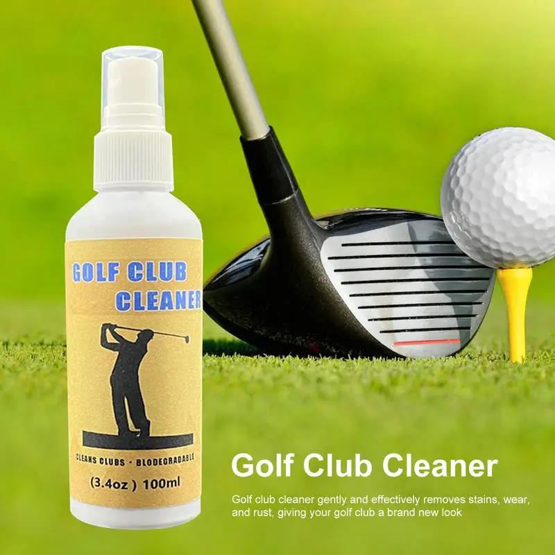 100ml Golf Club Cleaner Mild Solution To Clean And Polish Golf Club Leakproof Golf Club Cleaner Sprayer Portable For Woods Balls