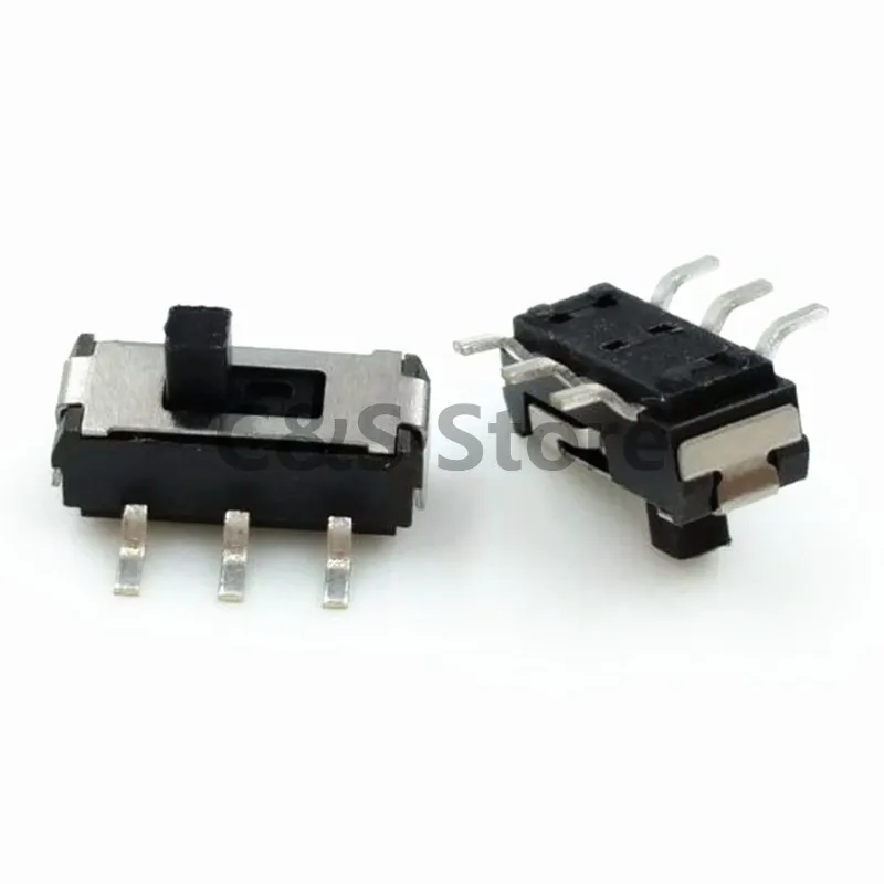 20 sztuk MSS22D18 MINI miniaturowe DIP/SMD przełącznik suwakowy 2P2T 6Pin uchwyt wysokiej 2mm dla przełącznika DVD — zdjęcie 2