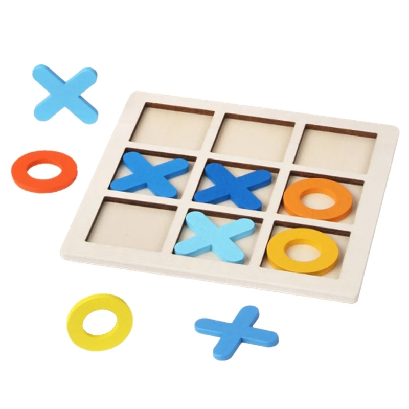 Jeu société en bois, jouet d'interaction Parent-enfant, Puzzle, jeu d'échecs, R66E