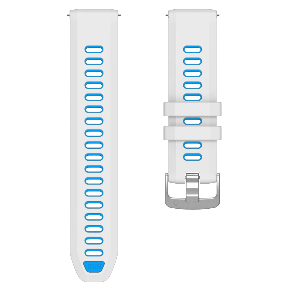 1:1 نغمتين ساعات سيليكون الفرقة ل Garmin Forerunner 970 965 955 945 QuickFit 22 مللي متر Garmin Descent G1 سيليكون حزام سوار