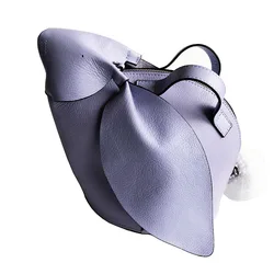 Giant Rabbit Bag Genuine Leather Crafted Bunny Customized Cute Animal Shaped Crossbody Messenger Purse Tote Cowhide Gift