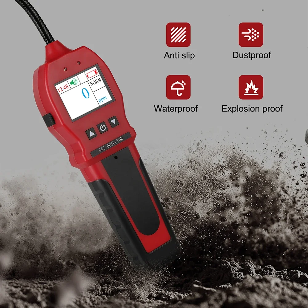 Bosean portable multi gas leak detector lowes with smart sensors gas leak alarm detector