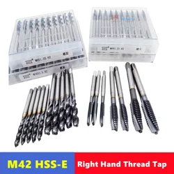 M42 HSS-E high hardness machine tap M1-M16, tip tap, spiral tap, extrusion tap, used for stainless steel thread tapping tools