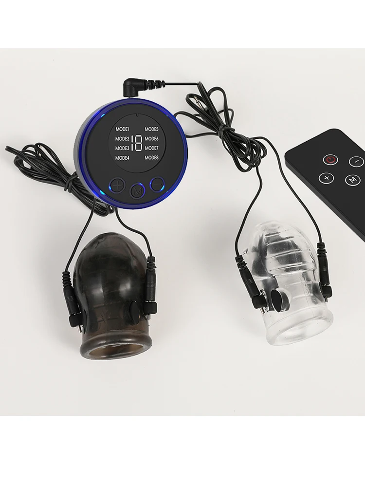 Strongest BDSM Power Box,Electro Shock Penis Ring,Electric Stimulate Massage Glans Trainer Cock Cage Penis Extender,Men Sex Tool view 3