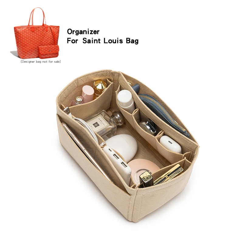 Support customization Felt Inner Purse Insert Organizer Fit For Goyad Saint Louis PM GM Tote Bag