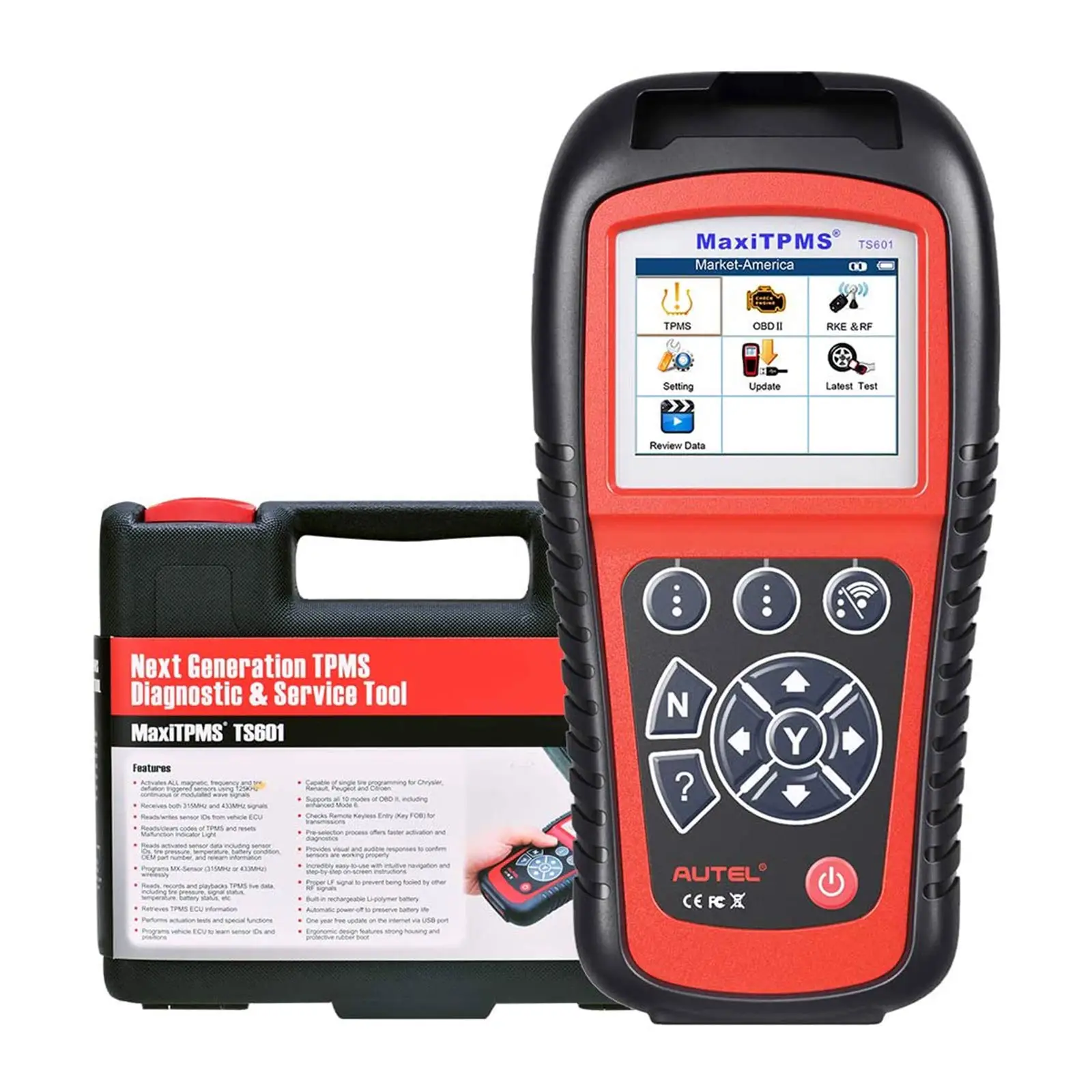 Original Autel MaxiTPMS TS601 Universal TPMS Relearn Tool with Complete TPMS and Sensor Programming