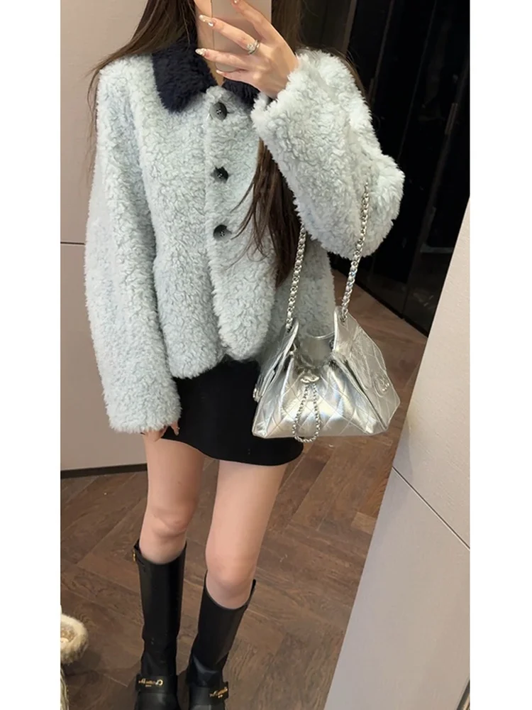 

Пальто Mimius Plu Long Sve с воротником, женское, повседневное, с контрастным дизайном, создающее ощущение элитности, с эффектом омоложения, меховое