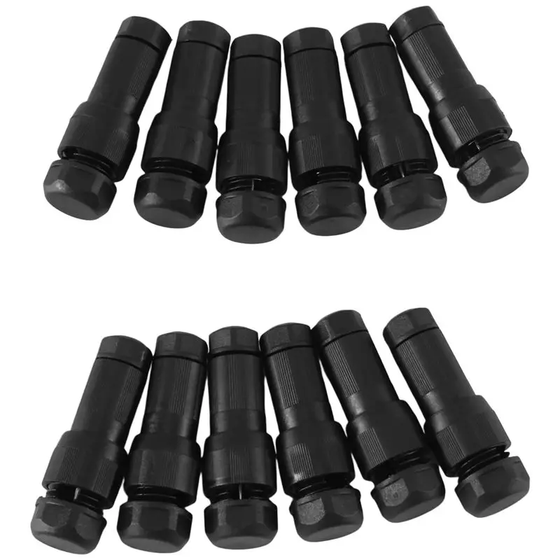 A64Z 12 Sets Of Wire Quick Connectors Garden Lights Twisted Low Voltage Puncture Splitter No Stripping Welding Cable