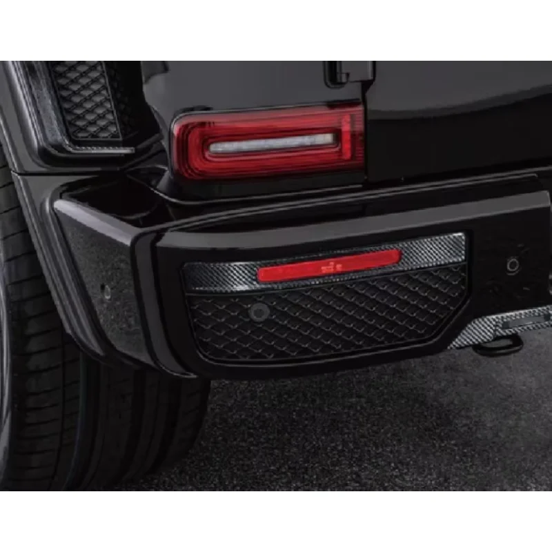 For High Quality Dry Carbon Old To New R Style Rear Diffuser Bumper Cover Widen Reflector For Benz G Class W463 2008-2018