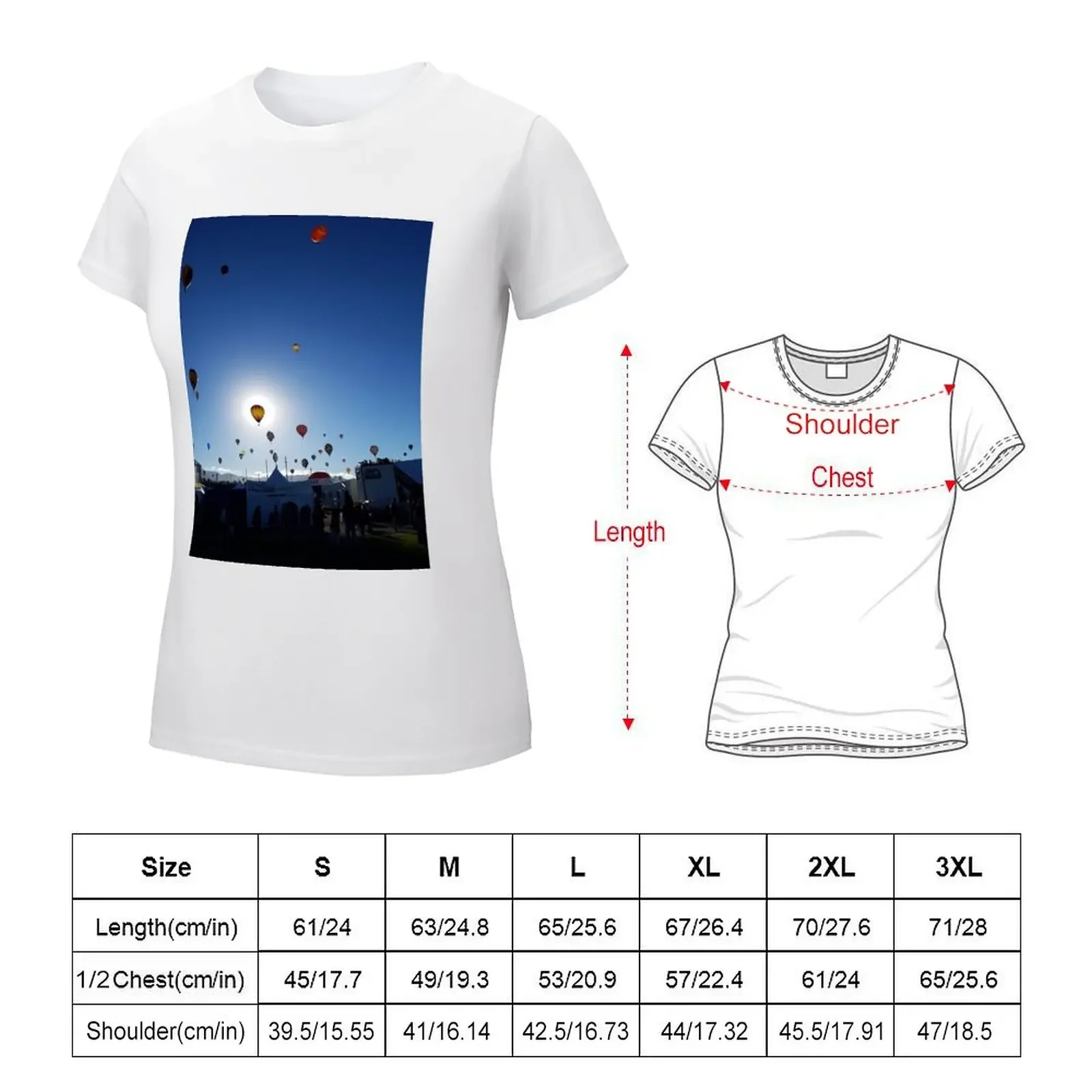 Balloon blocking the sun T-shirt animal print shirt for girls Aesthetic clothing cute tops western t shirts for Women