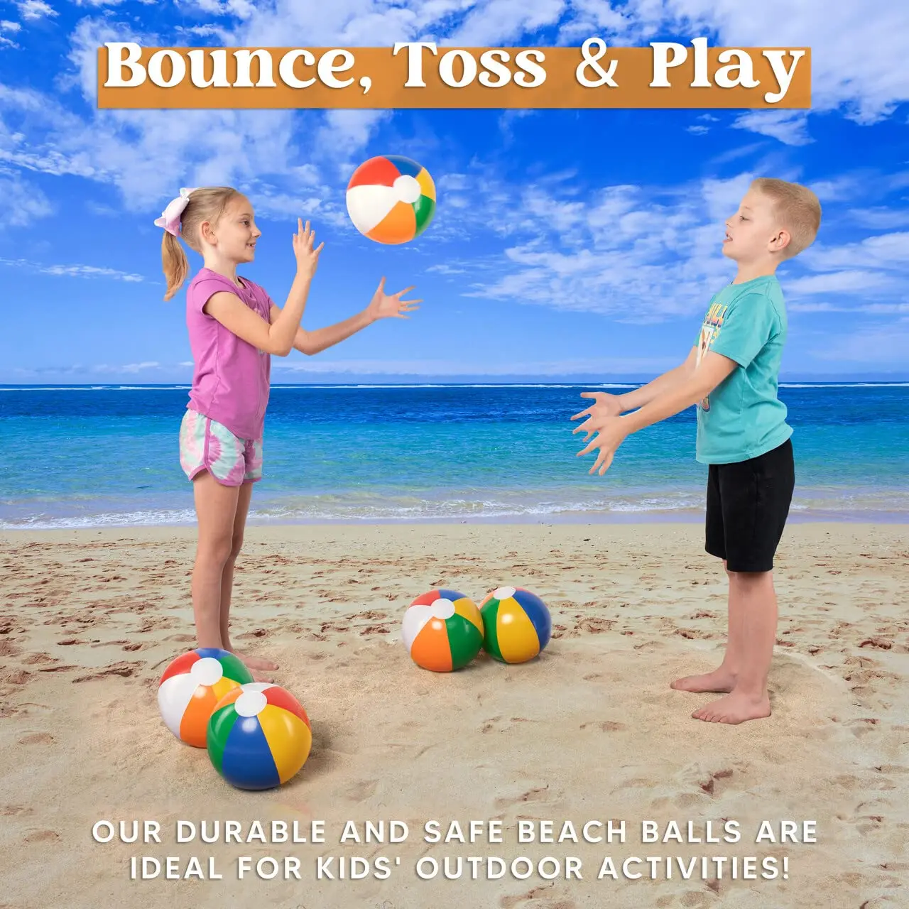 Bolas de praia infláveis do arco-íris para crianças, brinquedo da piscina, jogo da água, fontes do partido do aniversário, conjunto combinado, 12