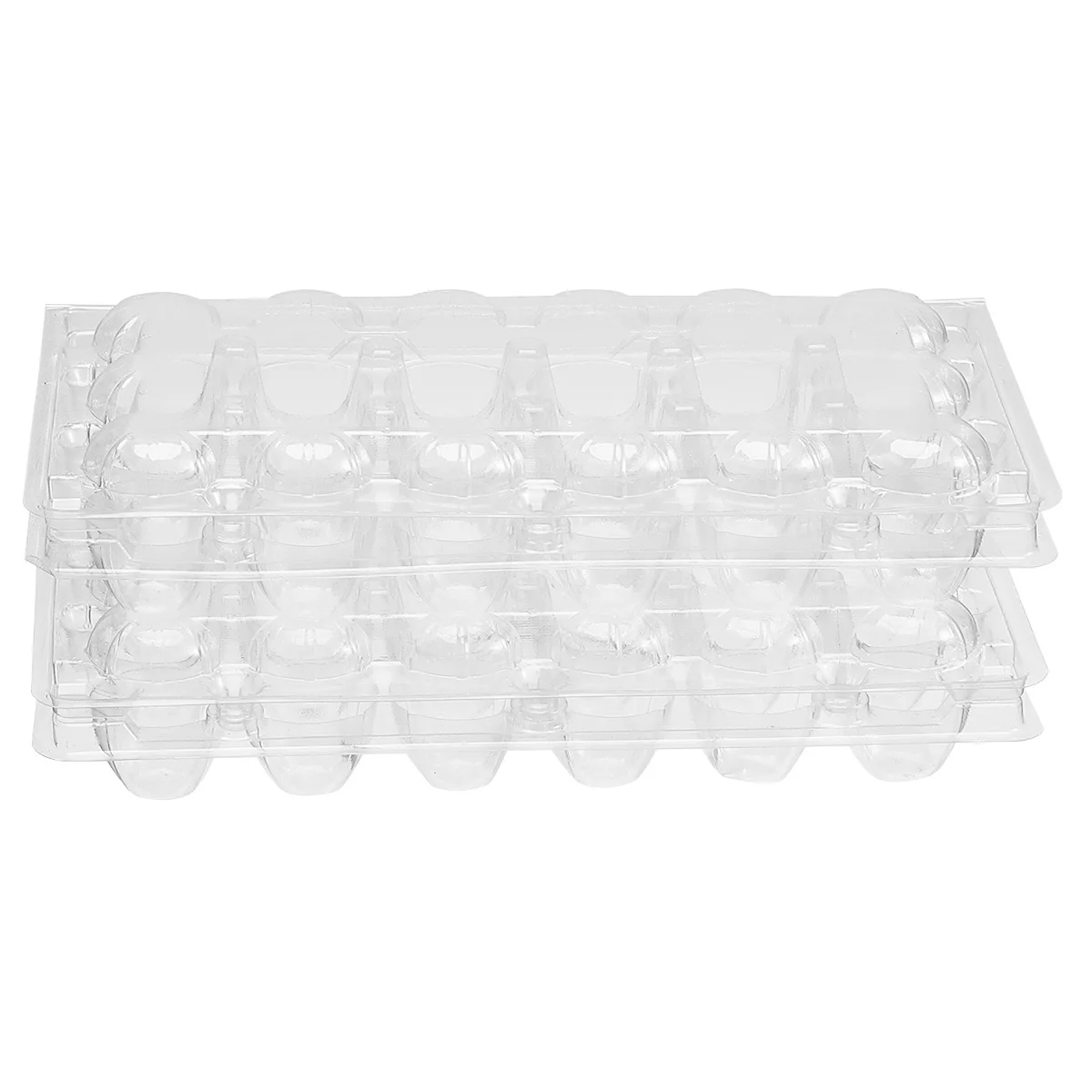 

50Pcs Quail Egg Holder with 18 Grids Each Clear PVC Storage Box Reusable Egg Organizer for Safe Transport and Home Use