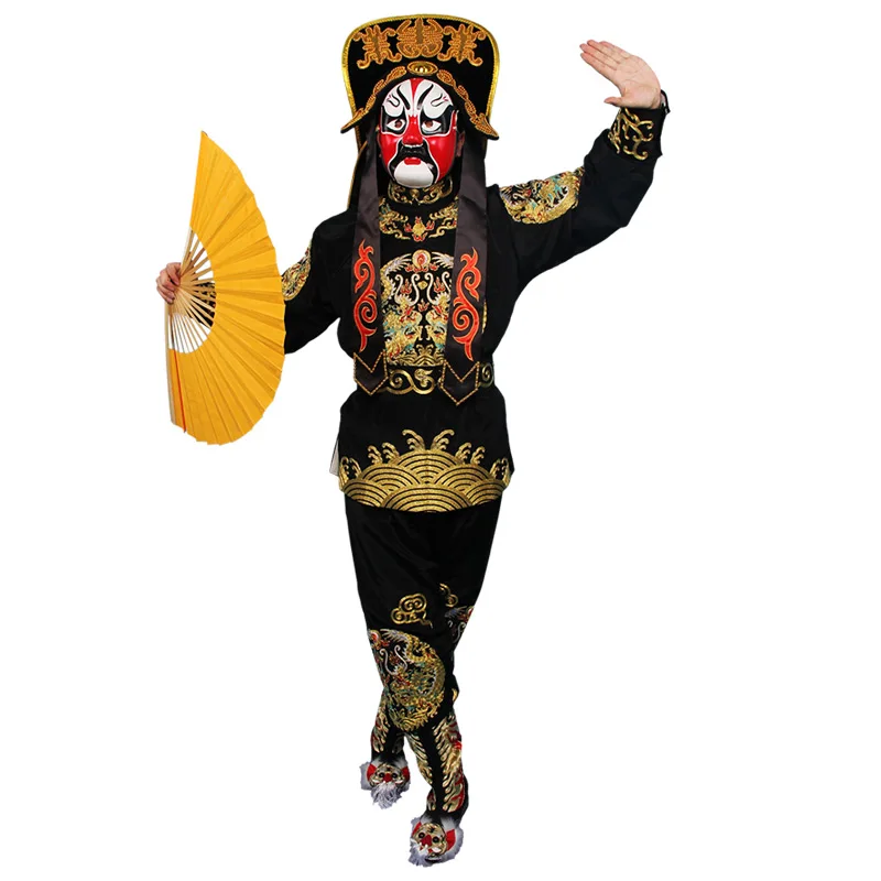 Central Plains Costume Opera Drama Luxury Embroidery Sichuan Opera Face Changing Costume