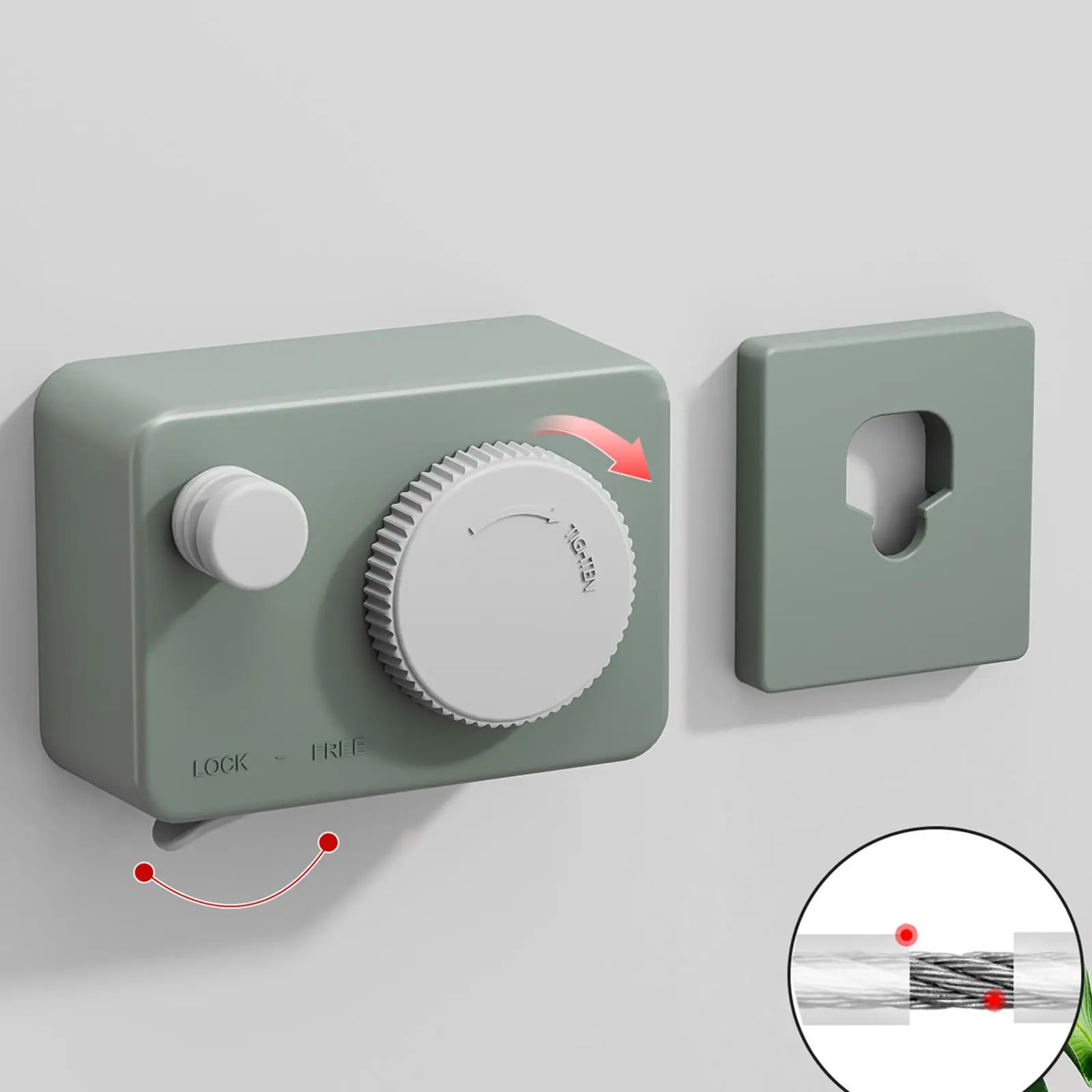 

Stainless Steel Retractable Clothesline Hanger for Laundry Room